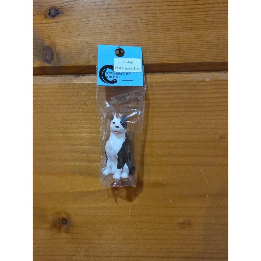 Conversation Concept Brndle Bull Terrier Mini Vintage Dollhouse Figurine DTN-65B